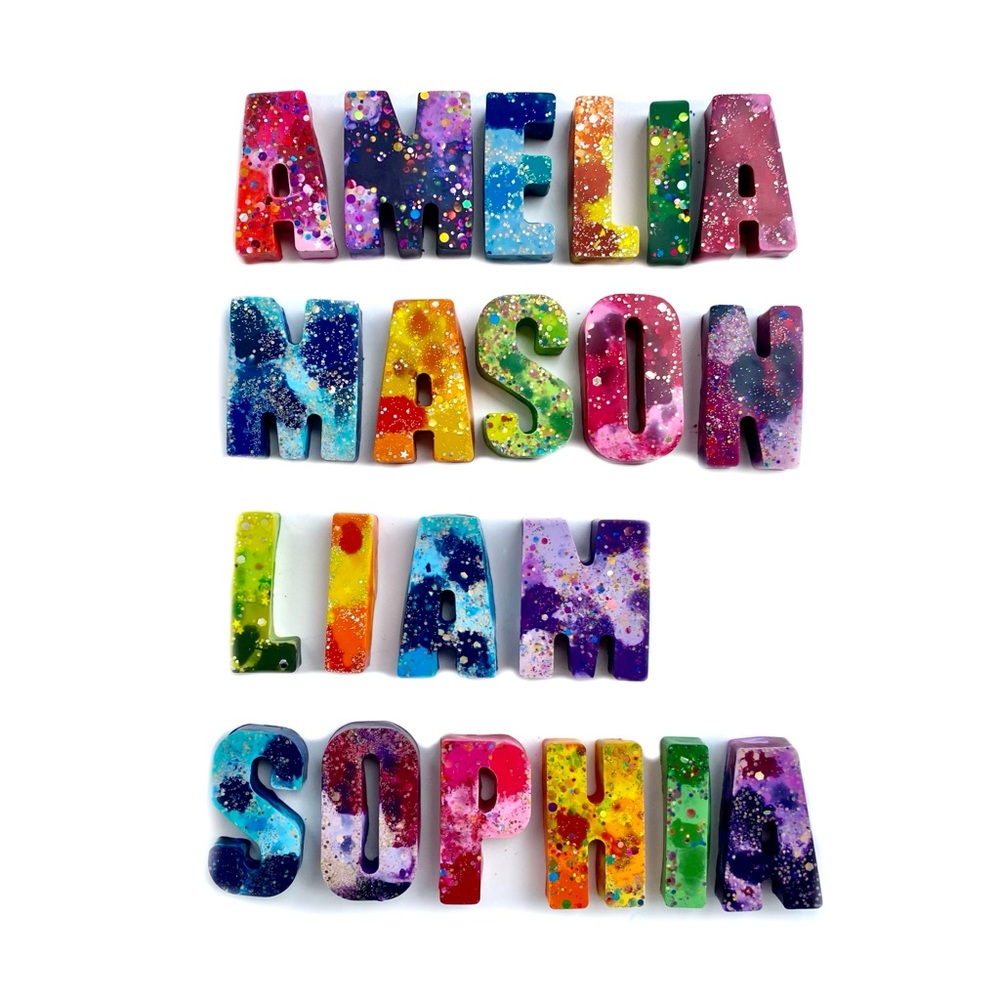 Personalized Name Crayons (1-7 letters) - Perfect For Stocking Stuffer